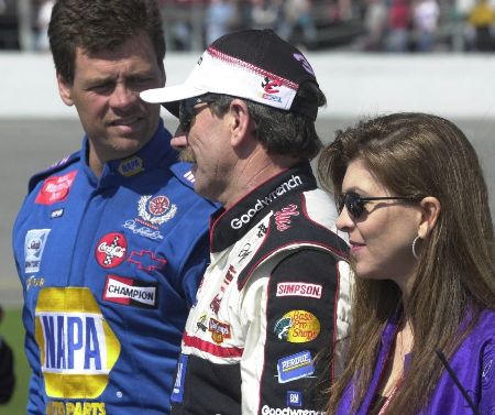 Michael Waltrip and his ex-wife Elizabeth Franks caught on the camera. 